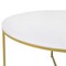 Flash Furniture Hampstead Collection Coffee Table - Modern White Marble Finish Accent Table with Crisscross Brushed Gold Frame NAN-JH-1787CT-MRBL-GG - alternate 4